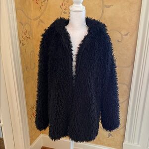Madden Girl Black Teddy Jacket